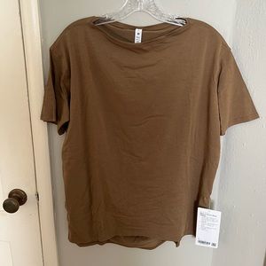 Lululemon NWT Back in Action SS Pima Cotton Tee Shirt 6
